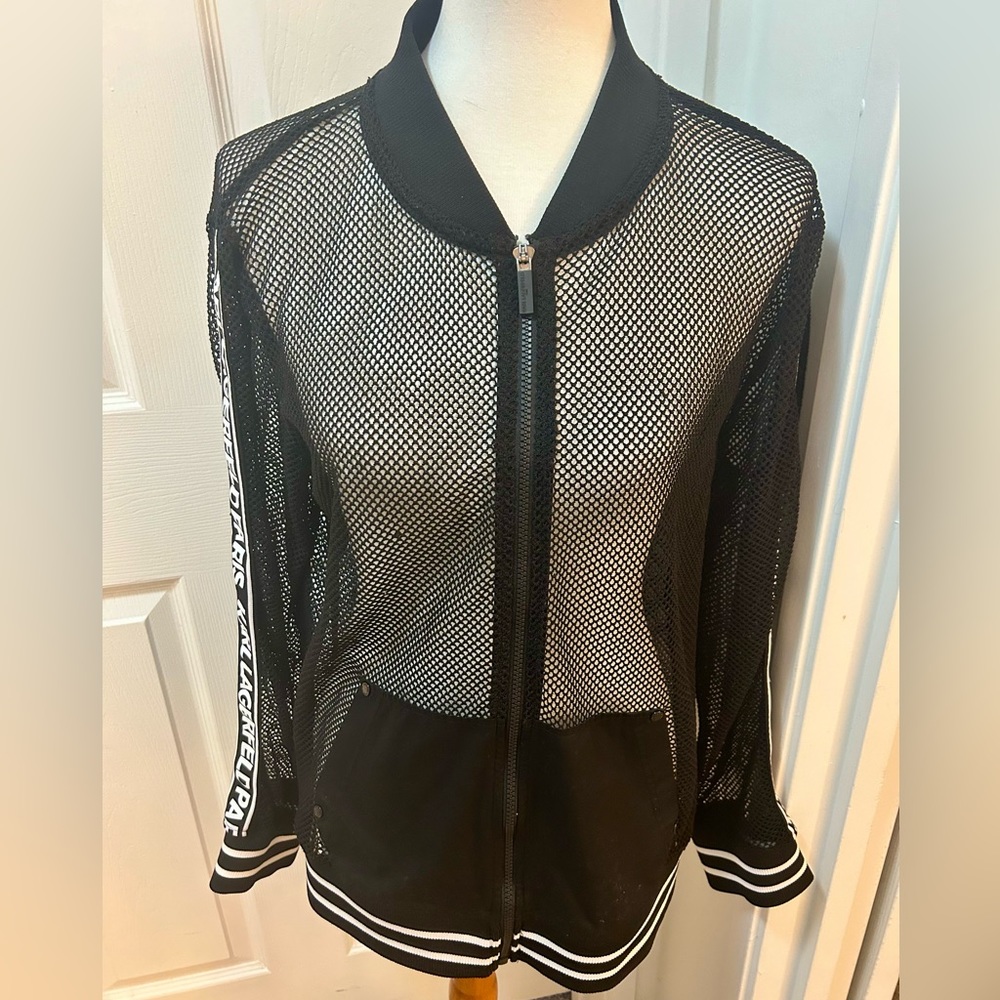 Karl Lagerfeld Mesh Track Jacket